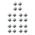 thumbnail image 1 of Kearding 4 unids/set perillas de armario resistentes y duraderas para manijas de puertas de armario de larga duración perillas de gabinete gris Type2 NO2, 1 of 6