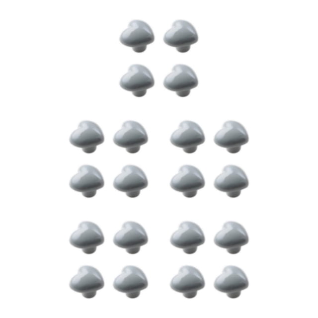 Kearding 4 unids/set perillas de armario resistentes y duraderas para manijas de puertas de armario de larga duración perillas de gabinete gris Type2 NO2
