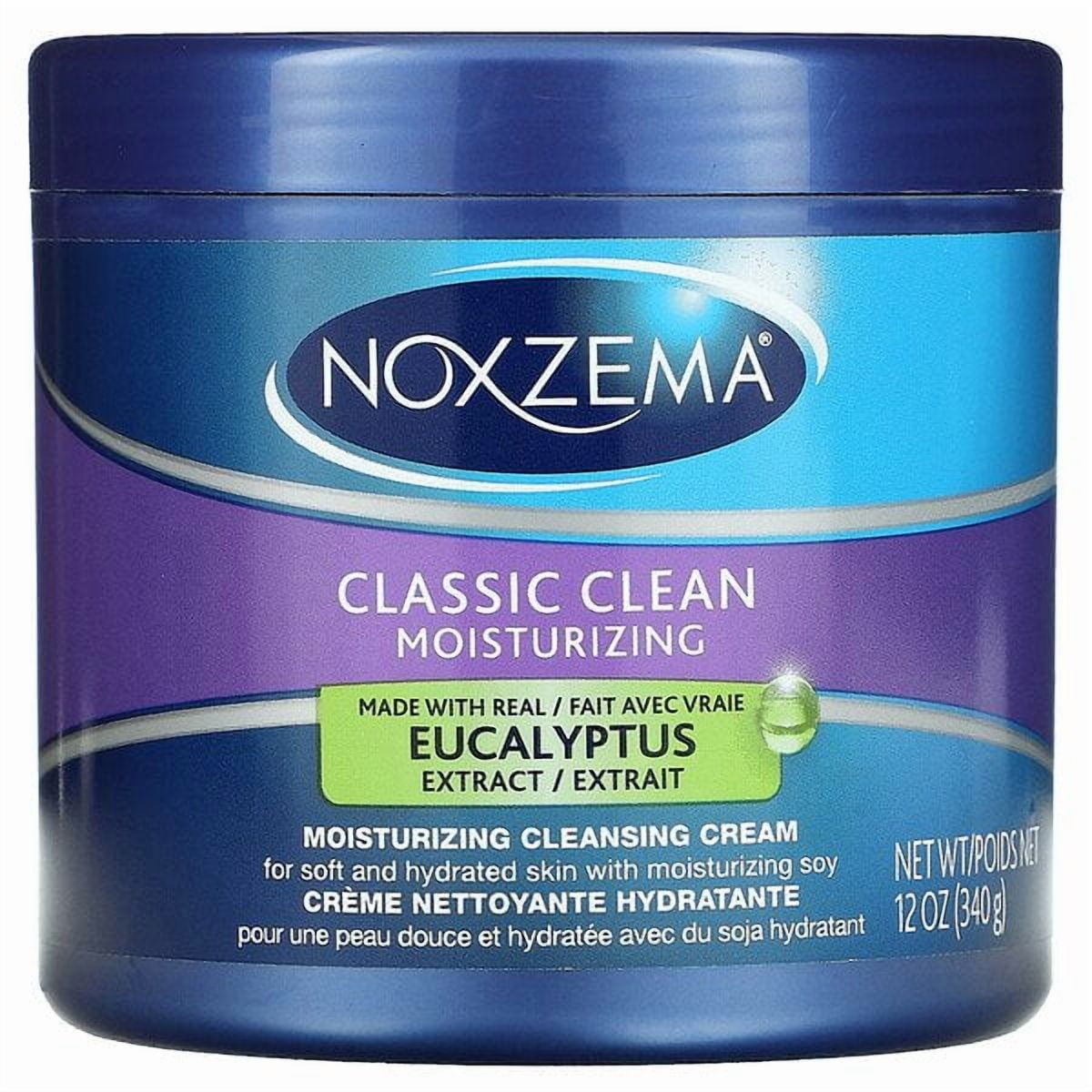 Noxzema Deep Cleansing Cream, Unisex Moisturizer with Eucalyptus