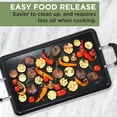 thumbnail image 2 of Nonstick Double  Griddle, 12-Inch x 18-Inch, Easy to Clean, Cool Touch Handle, Dishwasher Safe, 2 of 5
