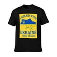 thumbnail image 4 of T-shirt Ukraine Suppor  Soft Cotton Adult Heat-Transfer Graphic T-Shirt - 180g Breathable Fabric, Unisex Summer Casual Wear with Durable Heat-Printed Design, 4 of 9