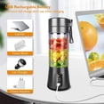 thumbnail image 4 of Licuadora PortáTil, Licuadora para Batidos, Mini Licuadora para Batidos y Batidos, Vaso Exprimidor de Frutas Recargable por USB para Viajes en Casa, 4 of 5