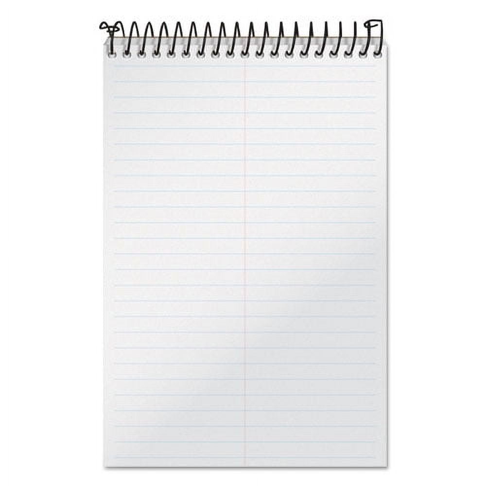 Docket Gold Steno Pads, Gregg Rule, Frosted White Cover, 100 White (heavyweight 20 Lb) 6 X 9 Sheets | Bundle of 5 Each