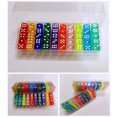 thumbnail image 5 of 100PCS/Set 6 Sided Dice 14mm D6 16 Transparent Optional Color Acrylic Rounded Edges Dice For Table Board Games Party DND, 5 of 5