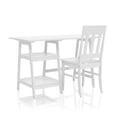 thumbnail image 3 of Prenna Wood 2-Piece Writing Desk and Chair Set in White, 3 of 6