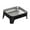 black, variant on CarpNettore Elevated Dog Bowl 15 degree Tilted Dechatable Large Capacity Non Slip Raised Dog Food black