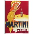 thumbnail image 2 of Dudovich, Marcello 19x24 Gold Ornate Wood Framed with Double Matting Museum Art Print Titled - Martini, 2 of 4