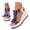 2-Blue, variant on Womens Platform Wedge Sandals Rhinestone Flower Clear Strap Shoes Ladies Summer Dressy Wedding Sandal Non Slip High Top Shoe Brown 7.5