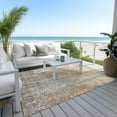 thumbnail image 6 of Addison Rugs Chantille Indoor/Outdoor Transitional Squares Beige Washable Rectangle Rug, 3' x 5', 6 of 6