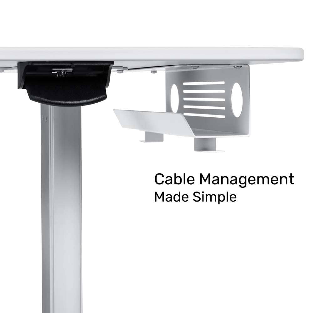 Luxor Vitalize Adjustable Height Laptop Cart with Storage
