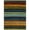 Blue & Orange, variant on Mohawk Home Rainbow Multi Low Pile Non-Slip Stain/Fade Resistant Indoor Area Rug, 5' x 8'