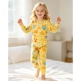 thumbnail image 2 of Aideaone Kids Pajamas Set Long Sleeve Sleepwear for Boys and Girls Ages 2 8 Years Cute Printed Top and Pants, 2 of 7