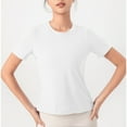 thumbnail image 6 of ZyeKqe Women's Workout Tops Short Sleeve Athletic Yoga Tops Quick Dry Crewneck Gym Running Shirts, 6 of 7