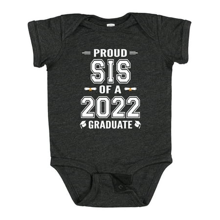 

Inktastic Proud Sis of a 2022 Graduate Gift Baby Girl Bodysuit