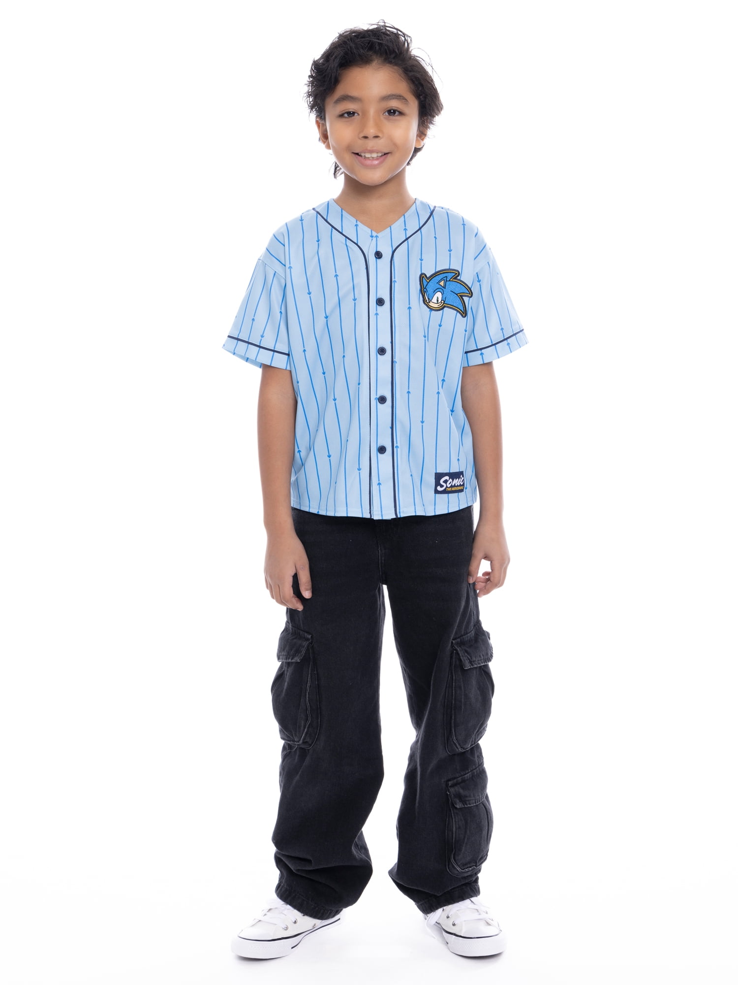 Sonic the Hedgehog Boys Character Graphic Baseball Jersey, Sizes 4-18