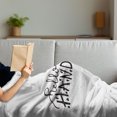 thumbnail image 3 of Hello Soft Flannel Fleece Throw Blanket, Hi There Handsome Typographic Text Doodle Stars for Baby Boys Kids Birthday, Cozy Plush for Indoor and Outdoor Use, 50" x 70", Black White, by Ambesonne, 3 of 5