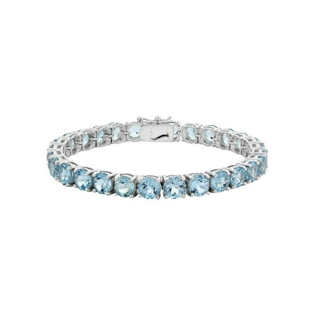 12.50 Carat (Ctw) Blue Topaz Bracelet in Sterling Silver