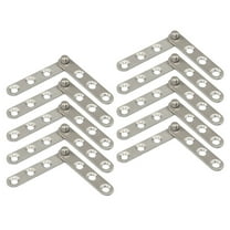 WEAVILUX wardrobe door hinges Stainless Steel for Cabinet Doors with Door Support 10pcs