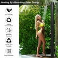 thumbnail image 3 of Costway 9.3 Gallon Outdoor Solar Heating Shower 7.2Ft Adjustable Shower Head W/Base, 3 of 9