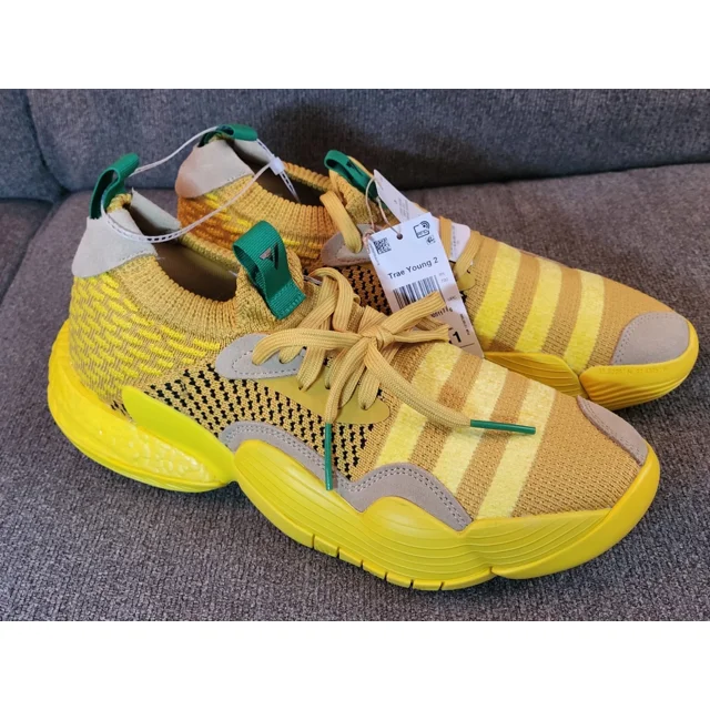 Size 10 - Adi-das Trae Young 2.0 Hazy Yellow sneakers - IG4793