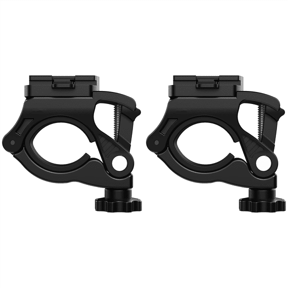 2X Bike Light Mount Bracket - Upgrade Nylon Material Bicycle Lights Holder for 0.86-1.39 Inch Handlebars
