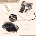 thumbnail image 3 of FORMRS Women Crossbody Purse with Chain Strap Vegan Leather Shoulder Handbag, Baseball Pattern, 3 of 7