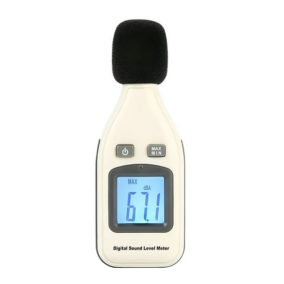 GJX Noise Decibel Meter, Digital Sound Level Meter Decibel Logger Tester 30-130dB Noise in Decibels LCD Analyzer Tester