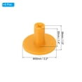 thumbnail image 2 of Uxcell 1.5 Inch Rubber Golf Tee, 6 Pack Tall Training Driving Range Tee Stable Ball Holder, Yellow, 2 of 5