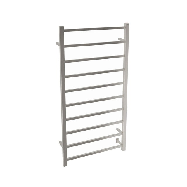 Ancona Gala Double XL 10-Bar Câblé et Chauffe-Serviettes en Acier Inoxydable Brossé