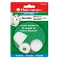 thumbnail image 1 of Fluidmaster 7110T-002-P10 Secure Toilet Bolt Caps, White, 1 of 1