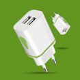 thumbnail image 3 of Water Drop LED Lighting Charger 2 USB Ports European USB Power Adapter Wall Travel Charger EU Plug, 3 of 5