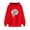 Red, variant on Sweatshirts for Women Oversized Graphic Hoodies Funny Flower Print Pullover Top Fleece Sweatshirt with Pocket