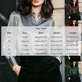 thumbnail image 3 of ClodeEU Women's Satin V Neck Long Sleeve Button Down Blouse,Casual Loose Fit Office Shirt Top Green,Women's Plus XL, 3 of 5