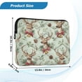 thumbnail image 3 of Laptop Bag Briefcases Computer Inner Bags Computer Bags Laptop Sleeves Work Travel School Bag13inch Watercolor Reindeer Pattern, 3 of 8