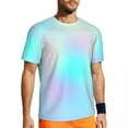 thumbnail image 2 of T Shirt For Men Pastel Tie Dye Pastel Rainbow Novelty Gym Short Sleeve Fast Dry Tops Summer Street S, 2 of 7
