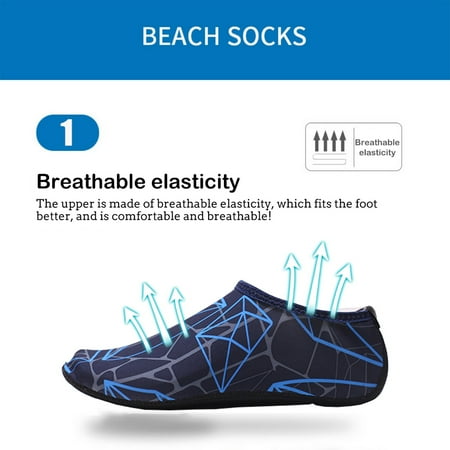 

Fjofpr Socks Men s and Women s Water socks Barefoot Speed Dry Anti-skid Water Socks Yoga Hot
