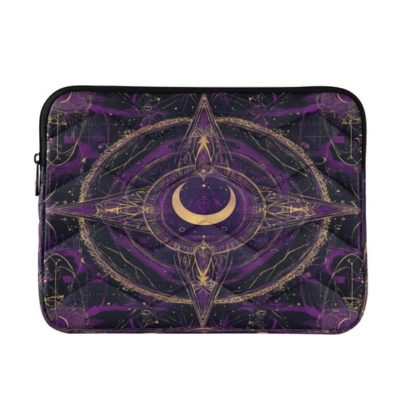 Laptop Bag Briefcase Computer Inner Bag Computer Bag Laptop Sleeve Case for Work Travel School Purple Mystical Pattern