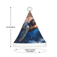 thumbnail image 3 of Cauagu Night Sky Turtle for Adult Christmas Hat,1-Pack Xmas Holiday Hat Santa Hat for Women & Men Festive Headwear Accessories Fit for Christmas/New Year/Party, 3 of 6