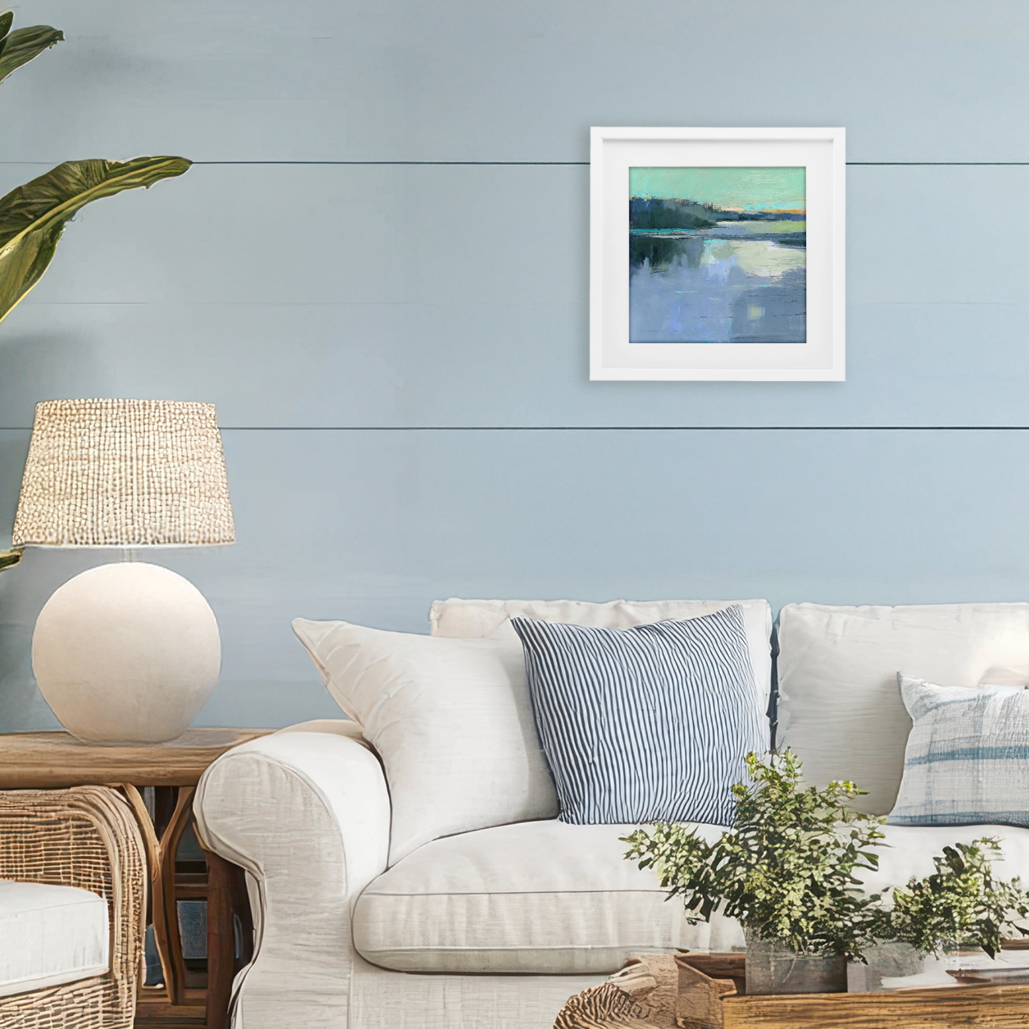 Stupell Industries Brave Boat Harbor White Framed Print Under Glass, design by Kathleen Robbins