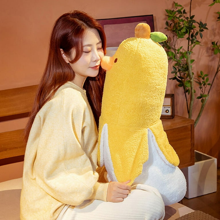 Banana Plushie: Emoji Banana Stuffed Kawaii Plush Toy • Cute