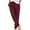 Wine, variant on Frostluinai Womens Sweatpants Drawstring Elastic Waisted Cotton Linen Casual Pants Stretch Soft Ankle Solid Color Trousers with Pocket