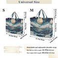 thumbnail image 2 of FORMRS Womens Corduroy Tote Bag Crossbody Shoulder Handbag with Pocket, Rolling Waves, 2 of 7