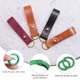 thumbnail image 4 of Uxcell 24-Pack Anillos O de resorte de metal, hebilla redonda de llavero de aleación de zinc de 5/8" [Verde oscuro], 4 of 6
