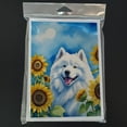 thumbnail image 3 of Samoyed in Sunflowers Greeting Cards Pack of 8 7 in x 5 in, 3 of 3