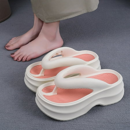 

Thick-soled 7cm flip-flops women‘s outdoor wear 2024 New style muffin summer flip-flops retro fashion sandals