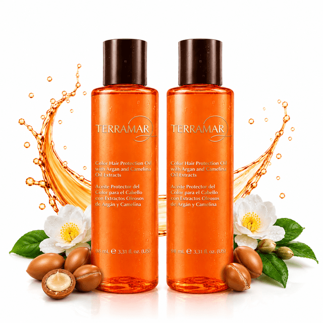 Kit 2 Óleos Protector del Color Terramar de 98 ml c/u | Nutre, Repara y Protege el Cabello