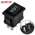 thumbnail image 1 of 1pc DIY Rocker Switch Power Switch Boat 6Pin Button Latching On/Off Rocker Switch 6Pin 3Way Large Rectangle 21x15mm 3A DIY Elect, 1 of 10