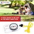 thumbnail image 4 of Boy Scout Hiking Compass | Orienteering Compass for Kids Map Navigation - Small Survival Compass - Waterproof & Lightweight Small Survival Compass - Mini Camping Compass - Kids Camping Kit, 4 of 5