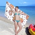 thumbnail image 5 of Coolnut Baseball Sport Print Beach Towel Fast Drying Camping Towels Sand Free Beach Blanket Soft Absorbent Travel Sport Towel for Gym Bath Shower Swimming 31" x 71" Washcloth Gift, 5 of 7