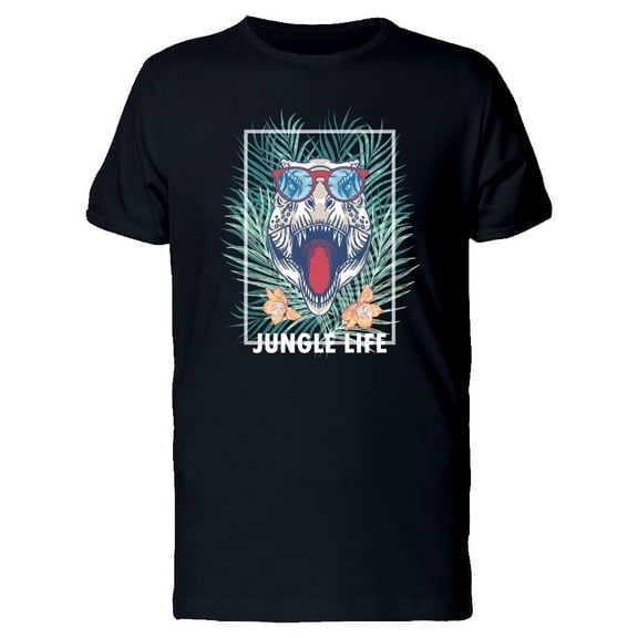 Jungle Life Dinosaur Hipster Tee Men's -Image by Shutterstock